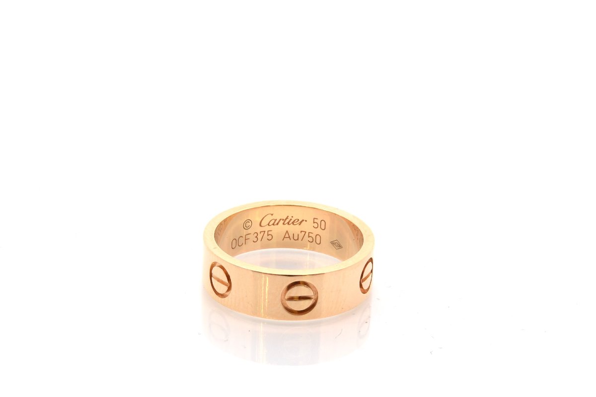 Cartier Love Ring In 18k Gold-photo-2