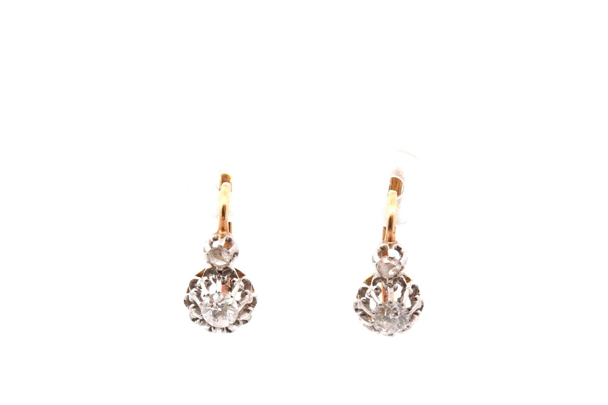 Antique Diamond Earrings-photo-2