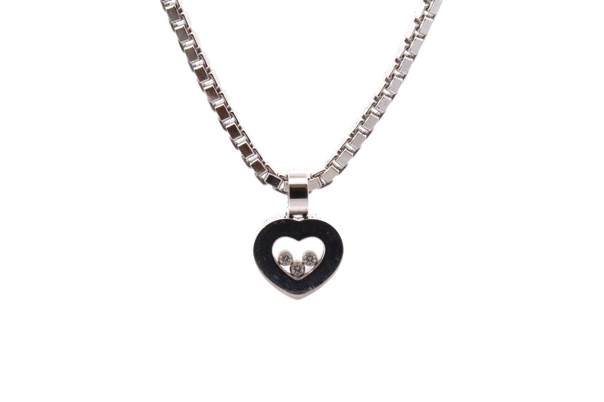 Chopard 18k Gold Diamond Necklace-photo-2