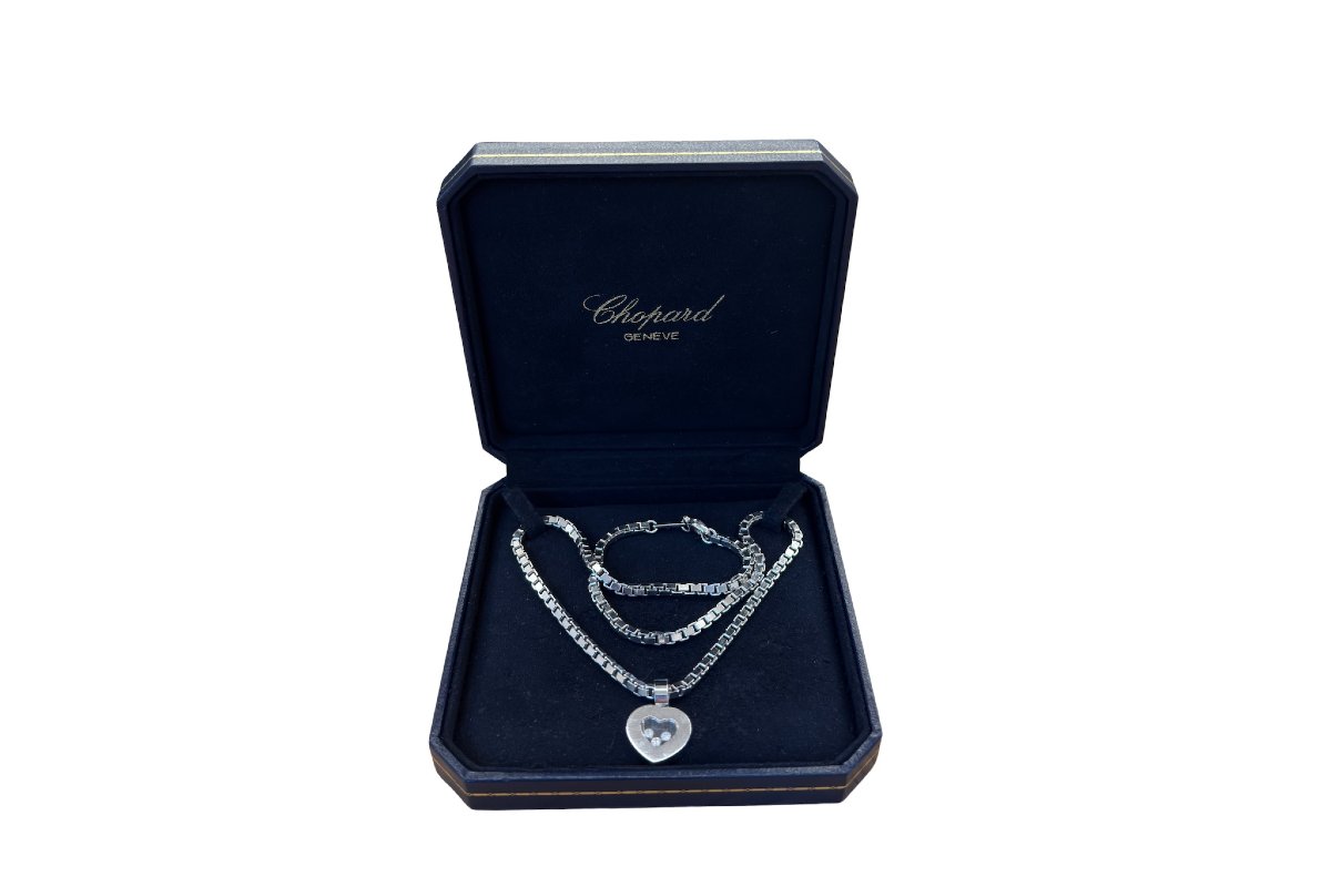 Chopard 18k Gold Diamond Necklace-photo-2