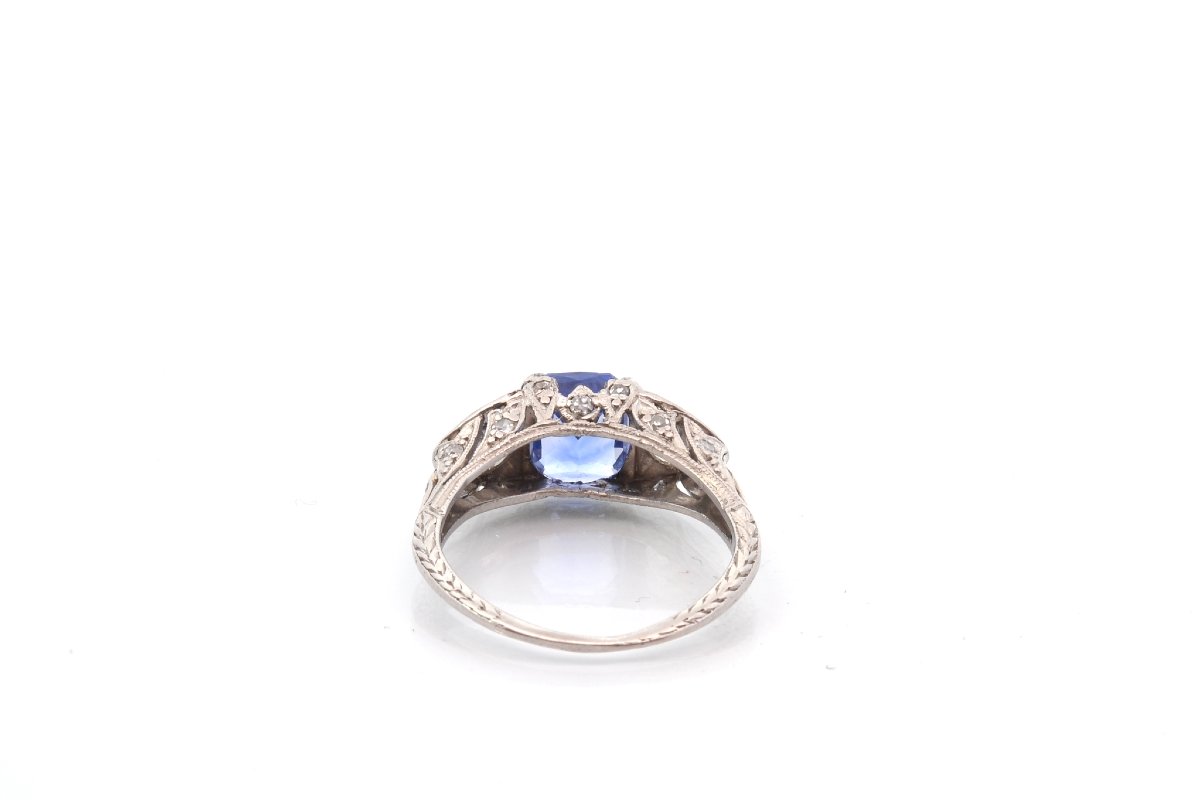 Vintage Sapphire And Diamond Ring-photo-1
