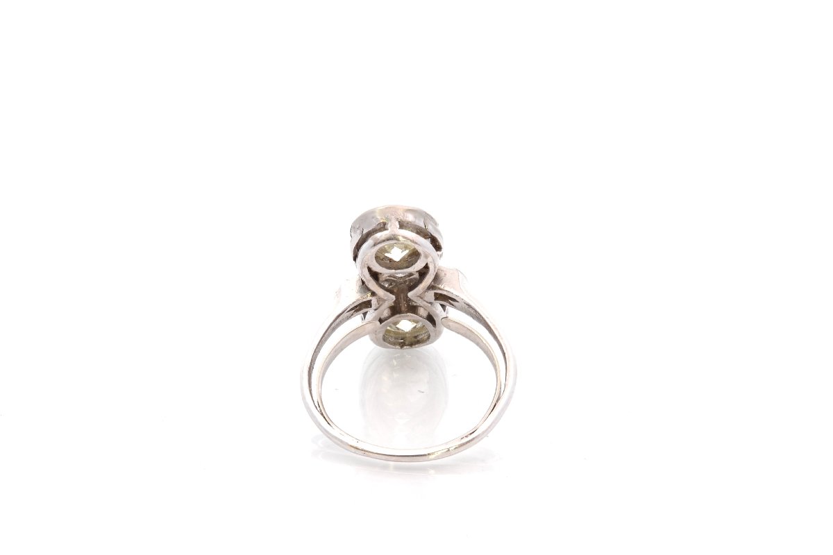 Bague art déco diamants 2,04cts et 1,93cts-photo-1