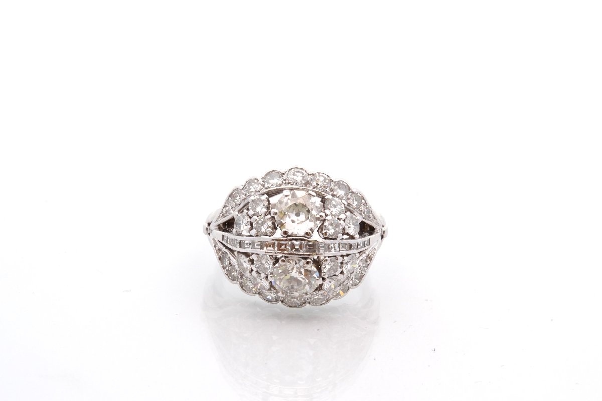 Bague vintage diamants des années 1950-photo-2