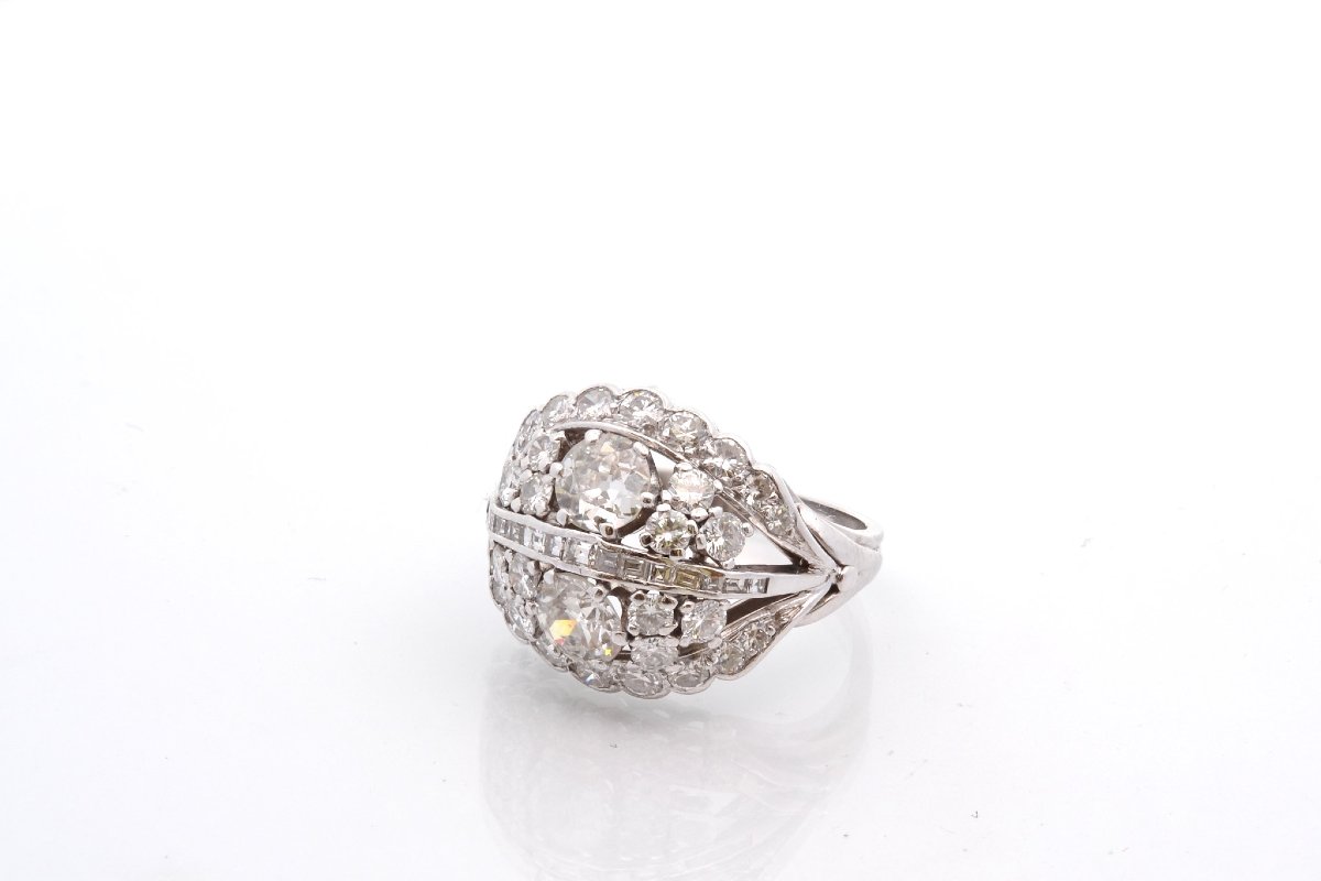 Bague vintage diamants des années 1950-photo-4