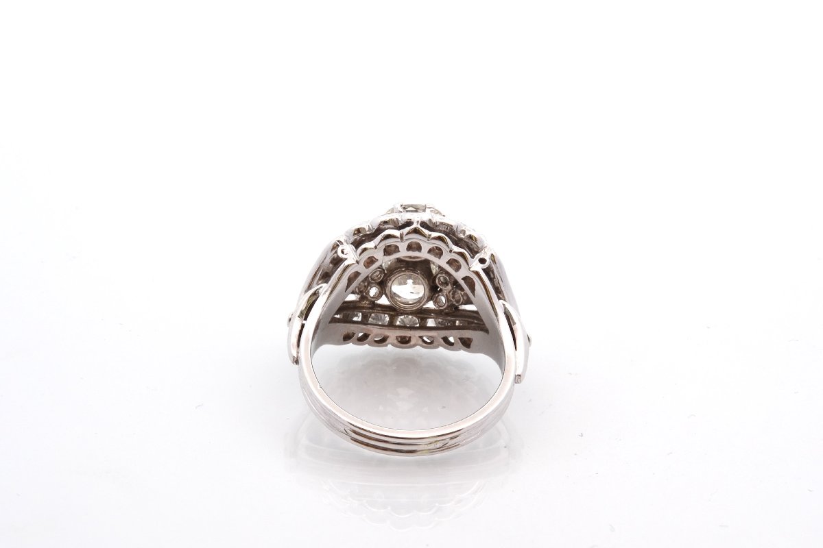 Bague vintage diamants des années 1950-photo-1