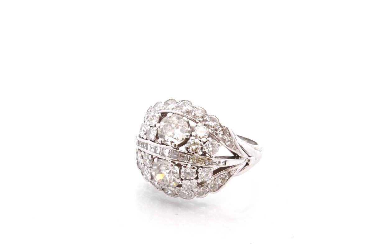 Bague vintage diamants des années 1950