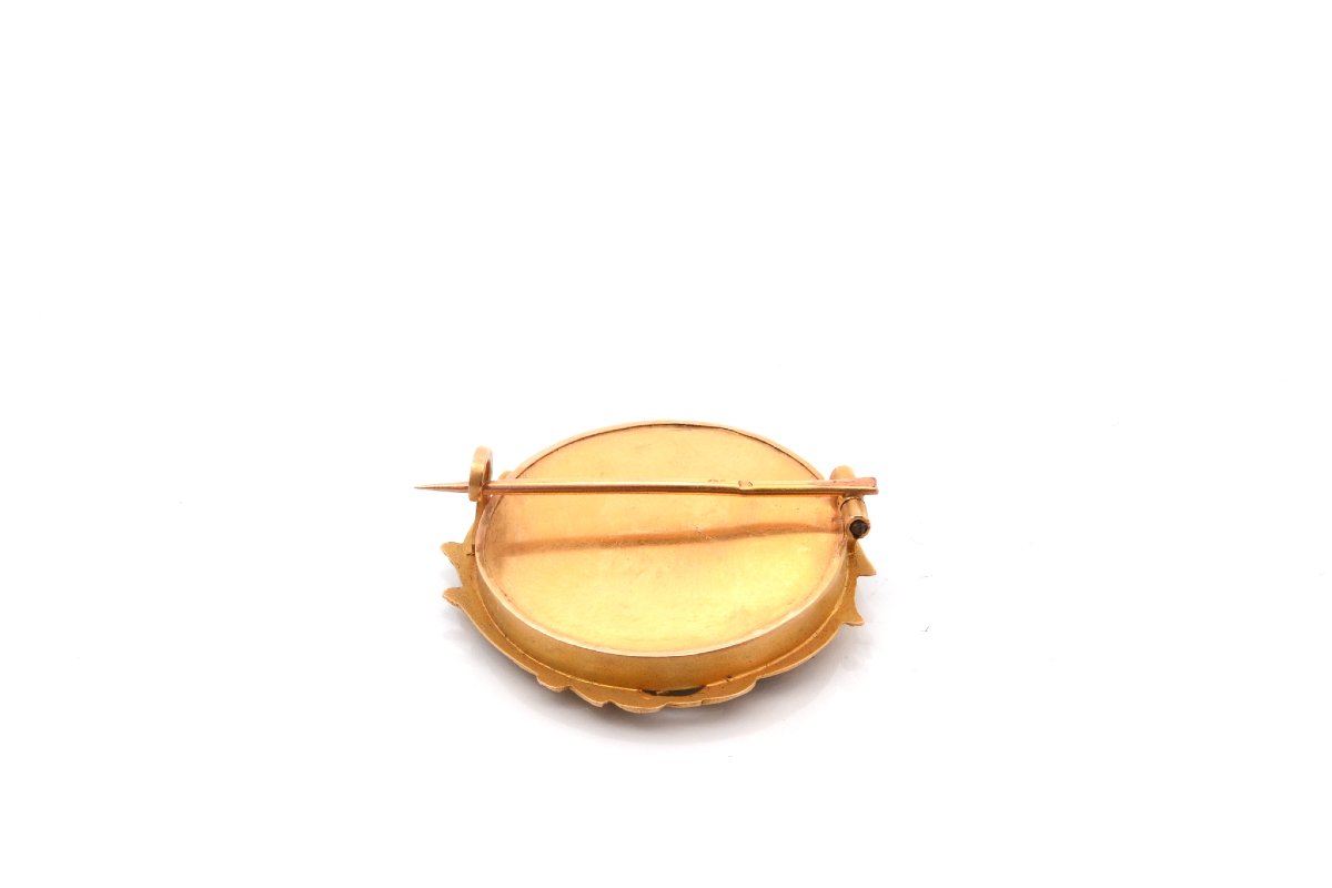 Antique 18k Gold Brooch From 1900-photo-3