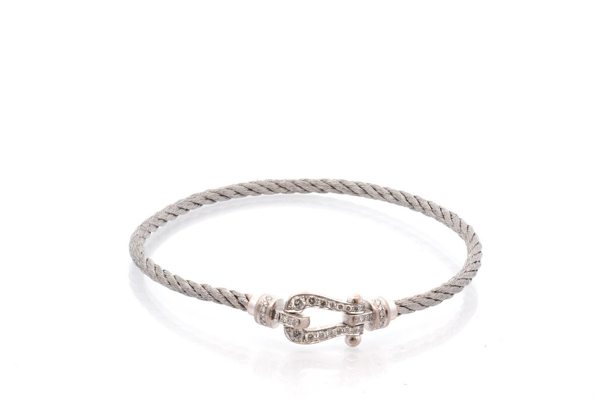 Fred Force 10 Gold And Diamond Bracelet-photo-2