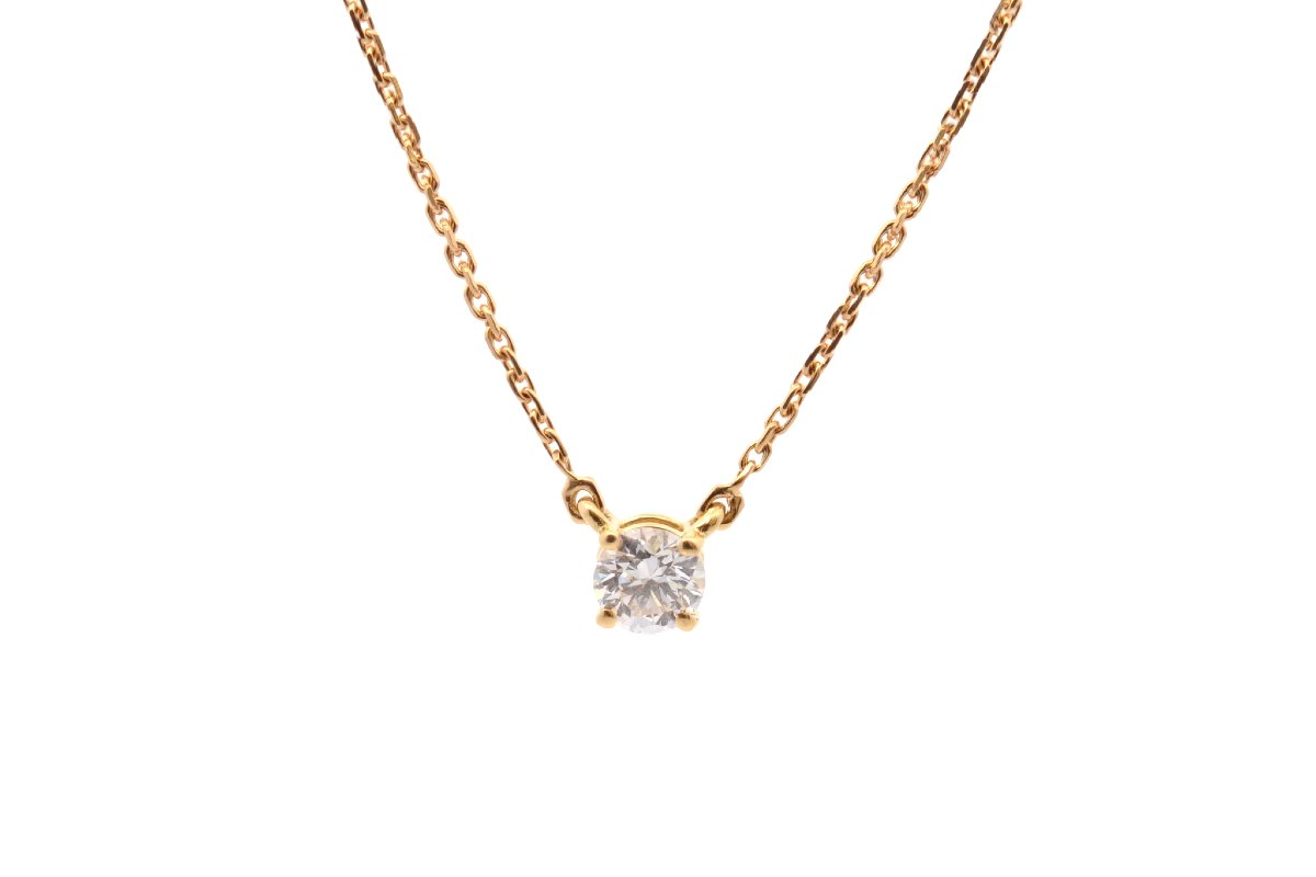 0.55-carat Diamond Pendant In 18k Gold-photo-2