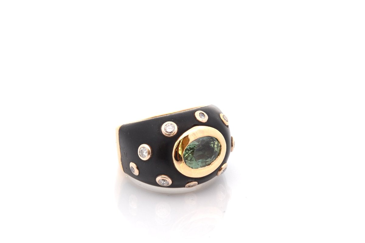 Vintage Ring With A 1.78-carat Green Sapphire-photo-3