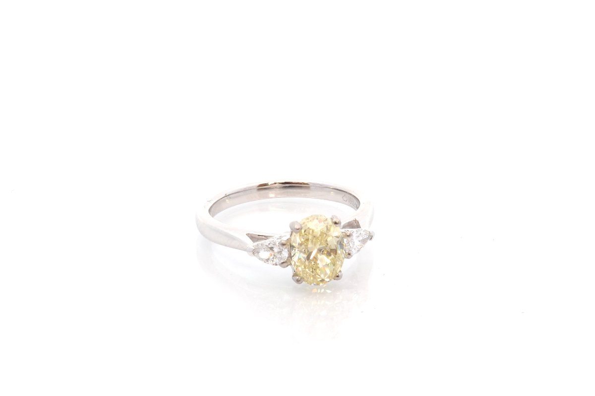Bague diamant de 1,51cts Fancy jaune / SI2-photo-3