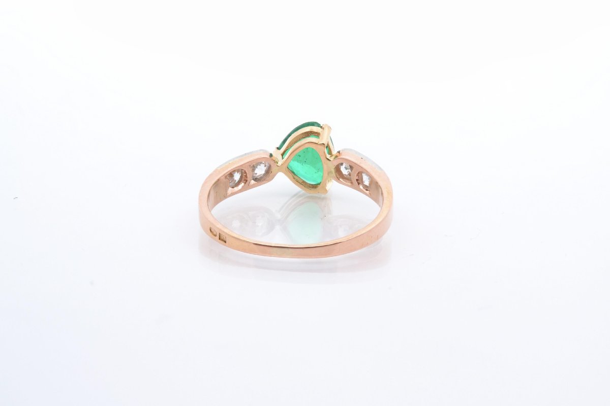Vintage Emerald And Diamond Ring-photo-4