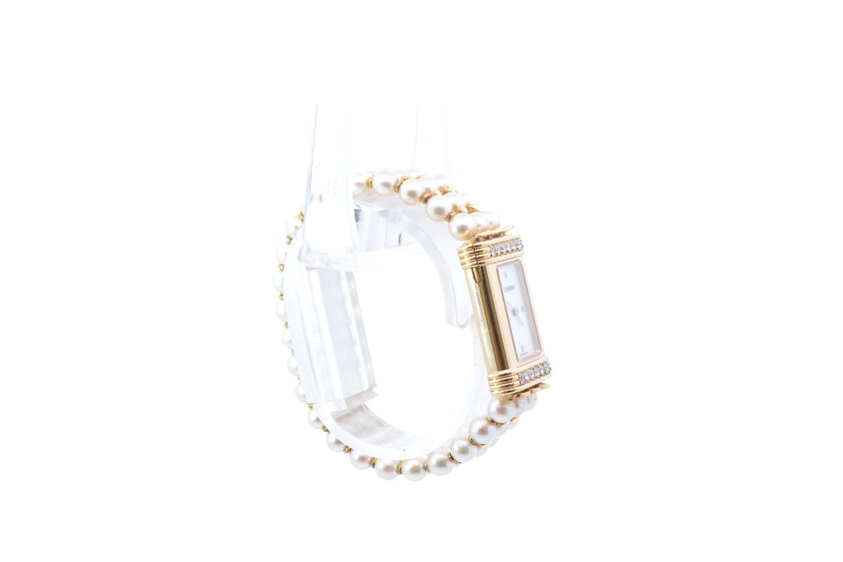 Montre OJ Perrin en or, diamants et perles de culture-photo-1