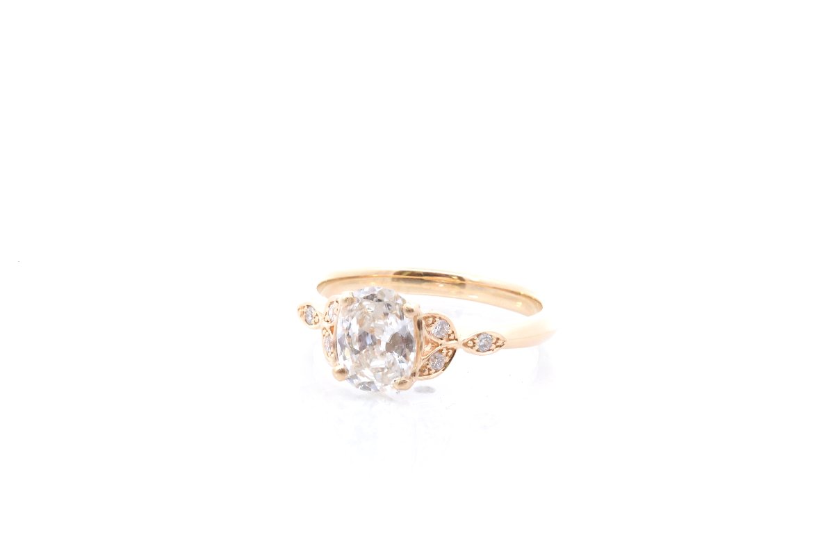 Bague diamant de 1cts H/VS2 en or 18k-photo-3