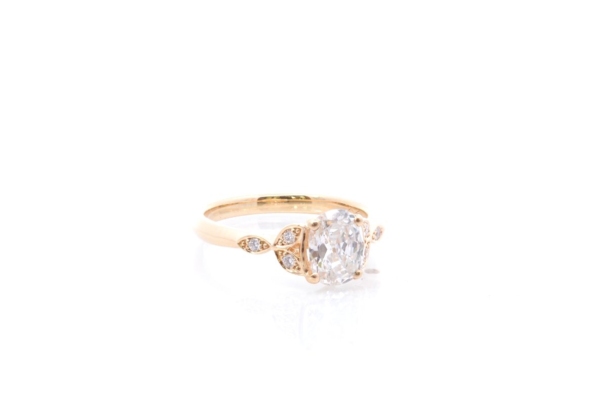 Bague diamant de 1cts H/VS2 en or 18k-photo-4
