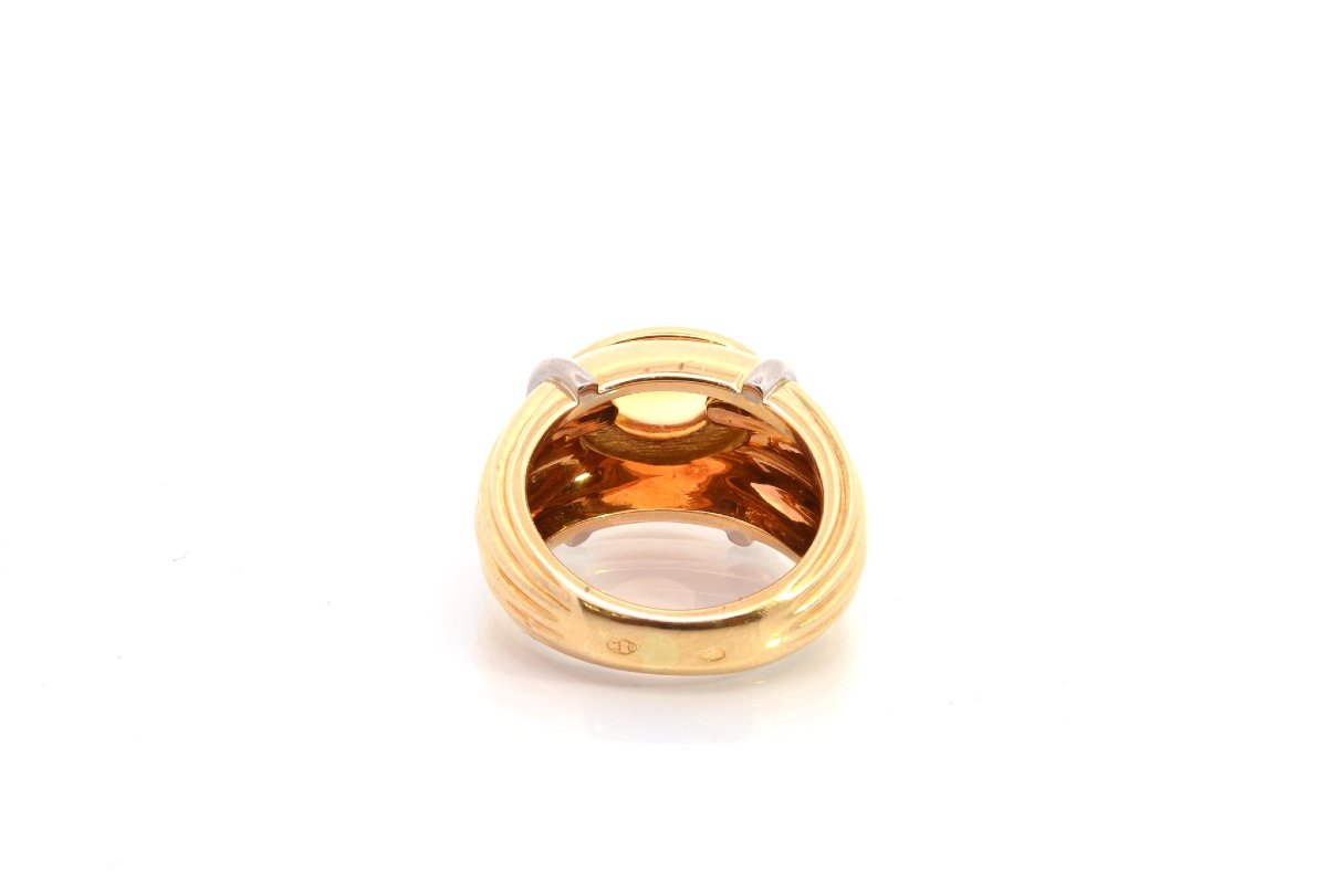 Boucheron Ring In 18k Gold With Citrine-photo-1