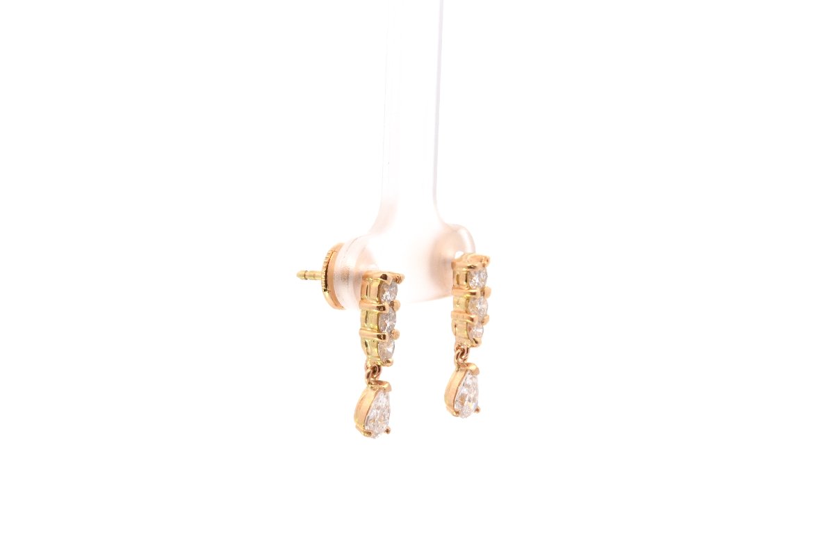 Boucles d’oreilles diamants en or 18k-photo-4