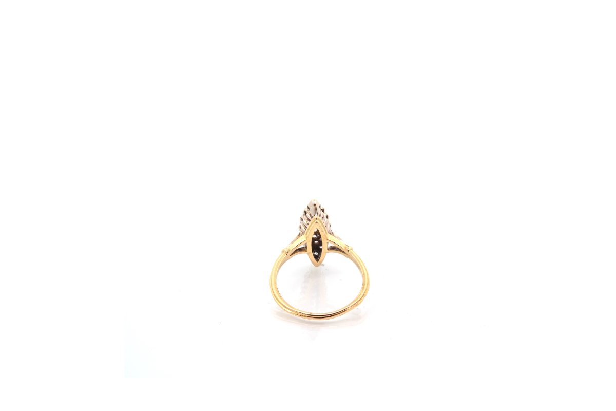 Vintage 18k Gold Diamond Ring-photo-1