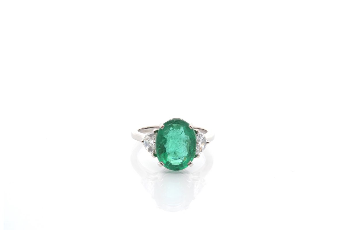 4.26-carat Emerald Ring With Diamonds-photo-2