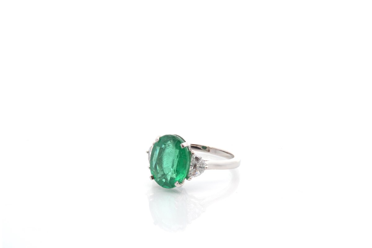 4.26-carat Emerald Ring With Diamonds-photo-3