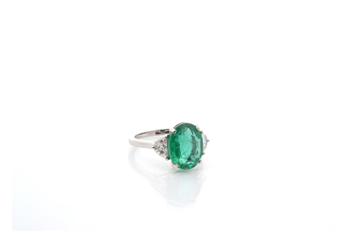 4.26-carat Emerald Ring With Diamonds-photo-4