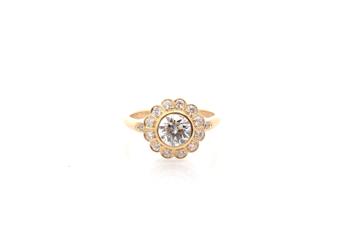 1.01-carat H/vs1 Diamond Ring-photo-2