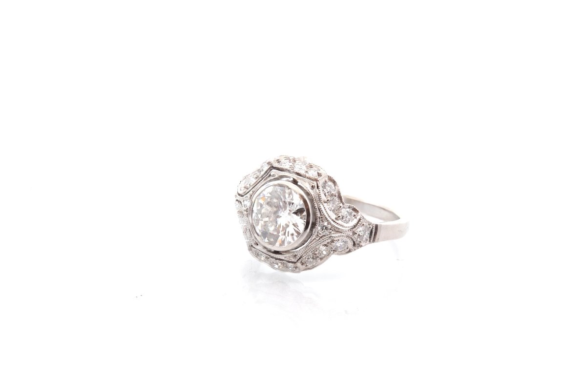 1.33-carat G/si2 Diamond Ring In Platinum