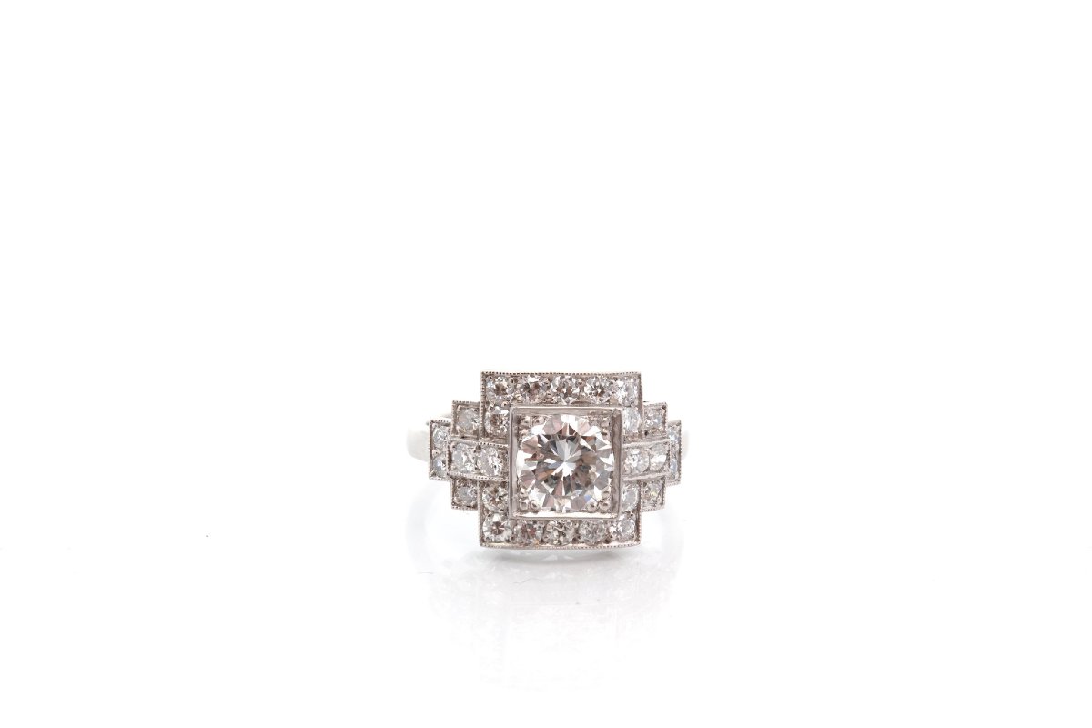 0.99-carat F/vs1 Diamond Ring In Platinum-photo-2