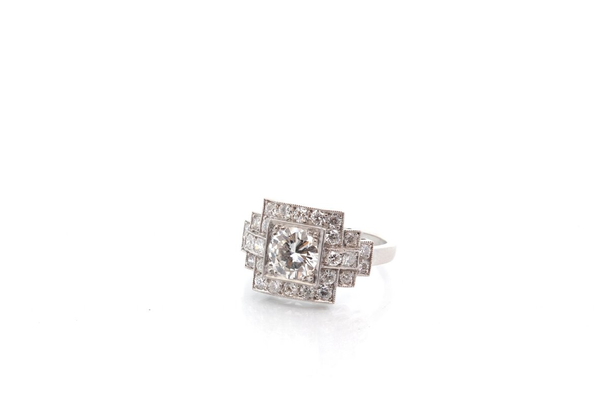 0.99-carat F/vs1 Diamond Ring In Platinum-photo-3