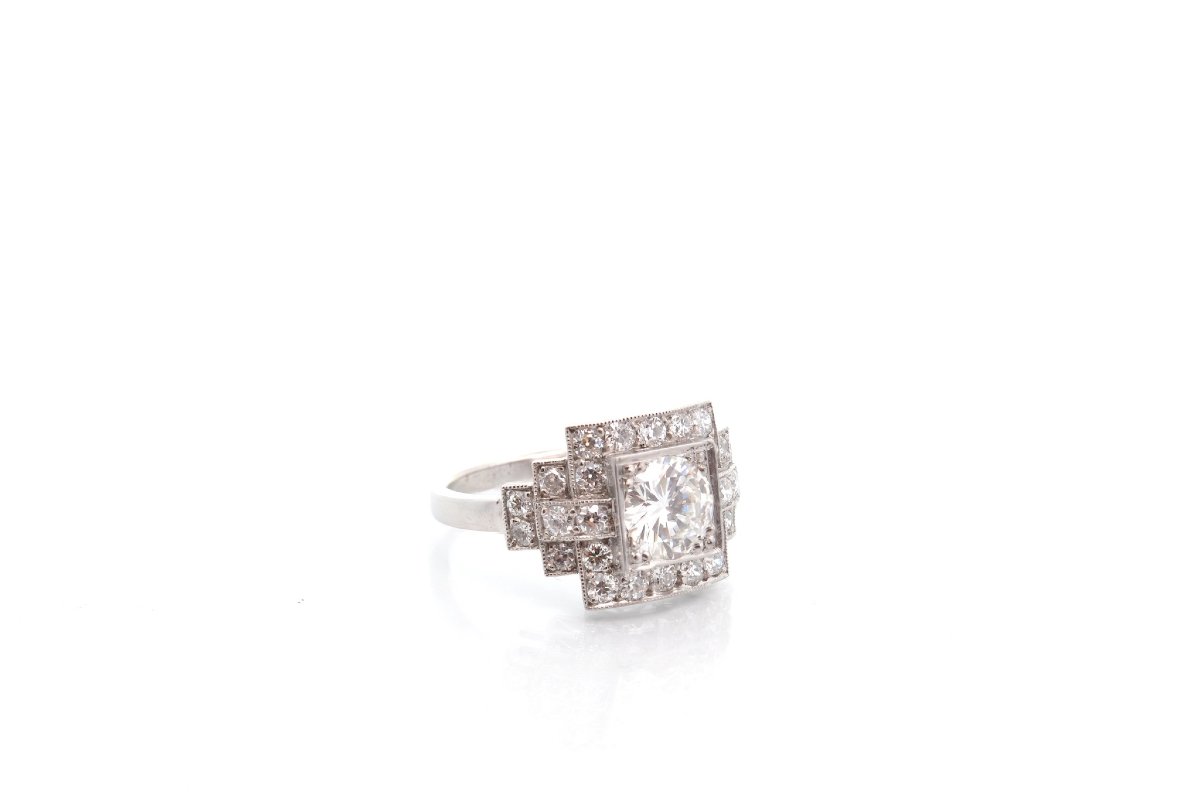 0.99-carat F/vs1 Diamond Ring In Platinum-photo-4
