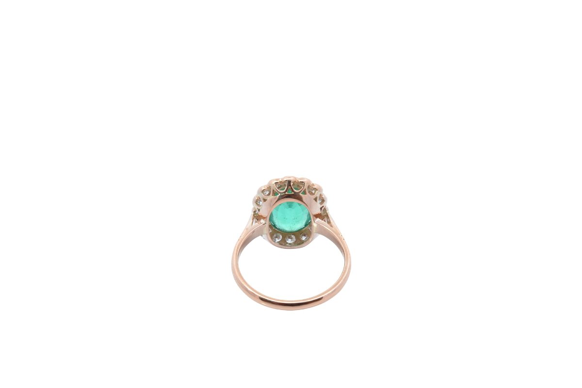 Bague émeraude de 2,93cts et diamants-photo-4