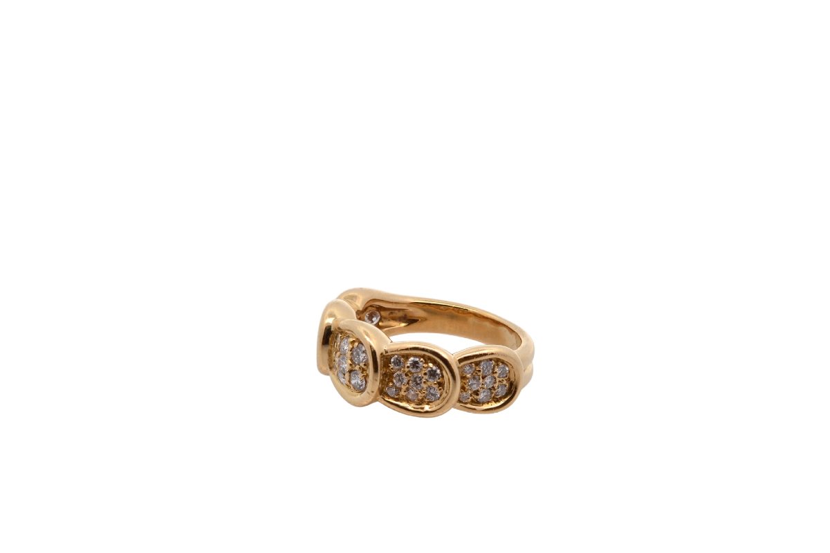 Pre-owned 18k Gold Diamond Ring-photo-2