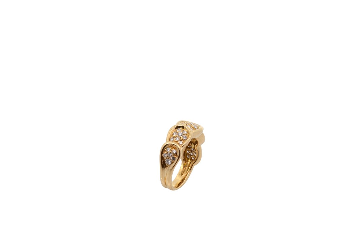 Pre-owned 18k Gold Diamond Ring-photo-4