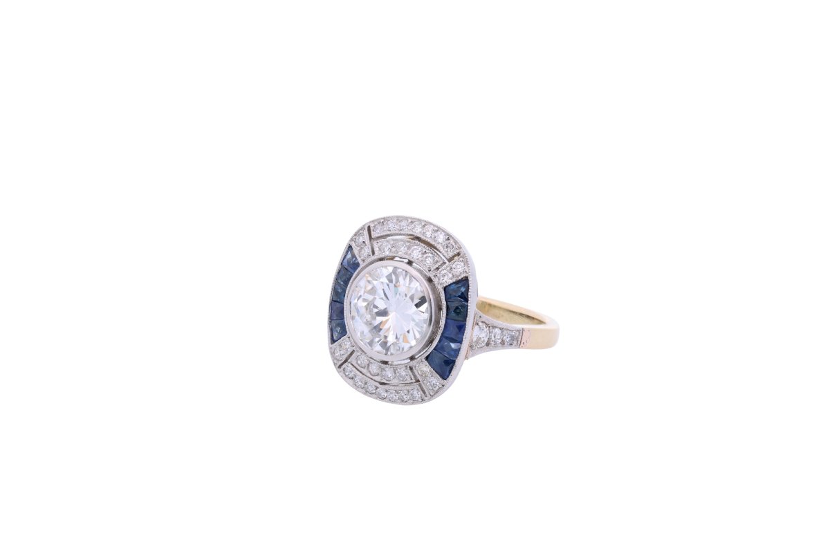 Art Deco Diamond Ring, 1.88 Carats, G/si2-photo-3