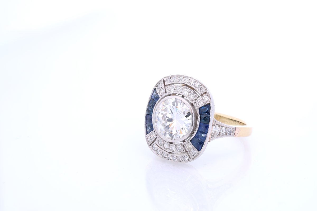 Art Deco Diamond Ring, 1.88 Carats, G/si2