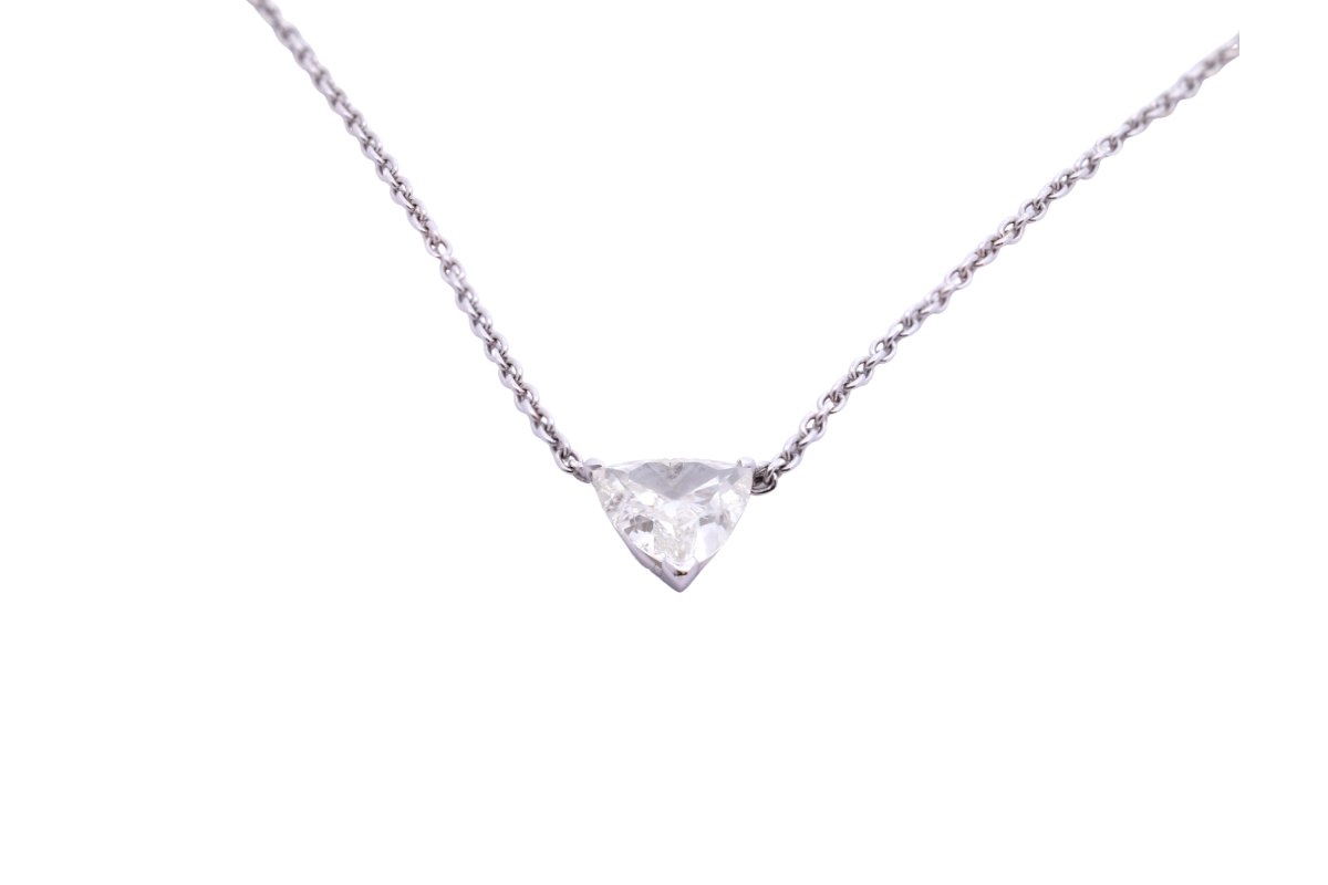 Collier pendentif diamant de 1,30cts K/SI2