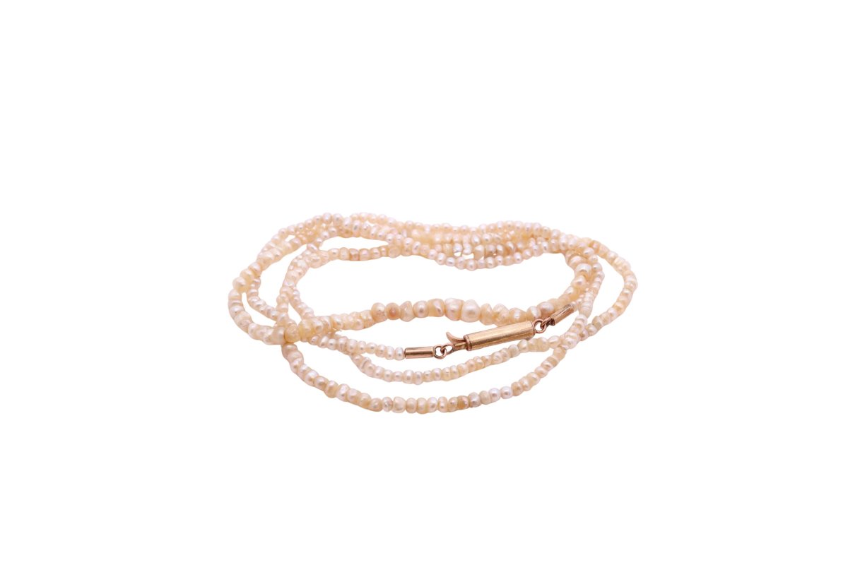 Collier 1900 en perles fines
