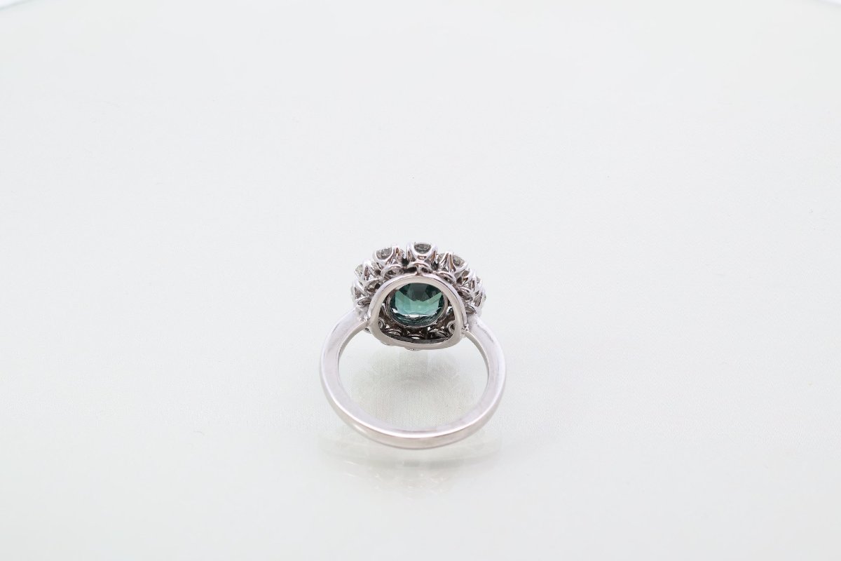 4-carat Teal Sapphire Ring With Diamonds-photo-1