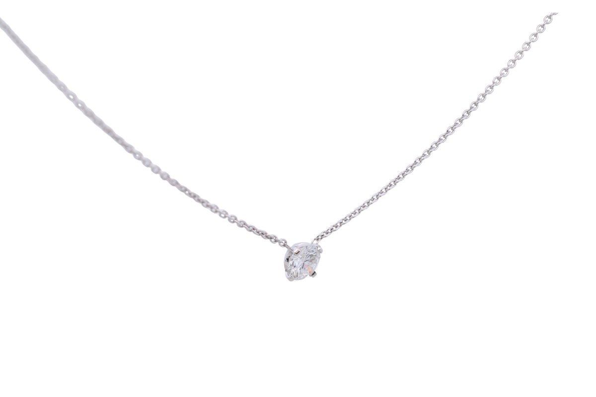 Collier pendentif diamant de 0,78ct-photo-3