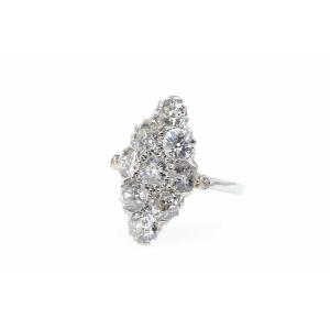 Marquise Diamond Ring In Platinum