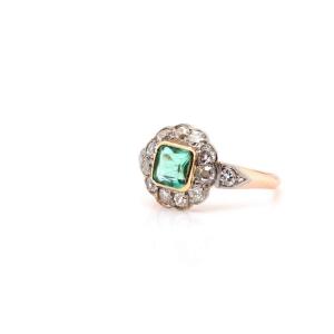 Colombian Emerald And Diamond Ring