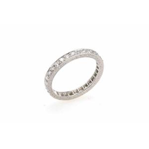 Vintage Style Diamond And Platinum Creative Wedding Ring
