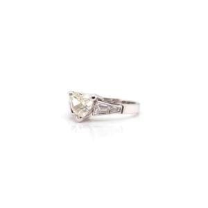 Solitaire Heart Diamond Ring