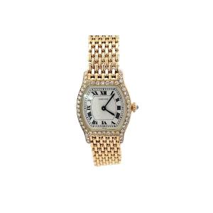 Cartier Tortue Gold And Diamond Watch