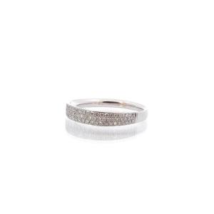 Bague Diamants En Or Blanc