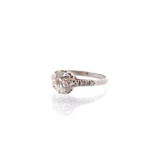 Vintage Platinum Diamond Ring