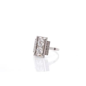 Vintage Platinum Diamond Ring