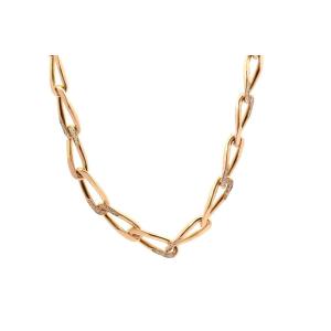 Chaine signée Cartier diamants en or 18k