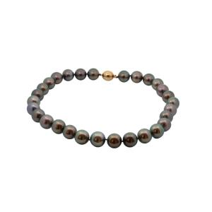 Collier perles de culture de Tahiti et or 18k