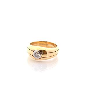 Antique Diamond Ring In 18k Gold And Platinum
